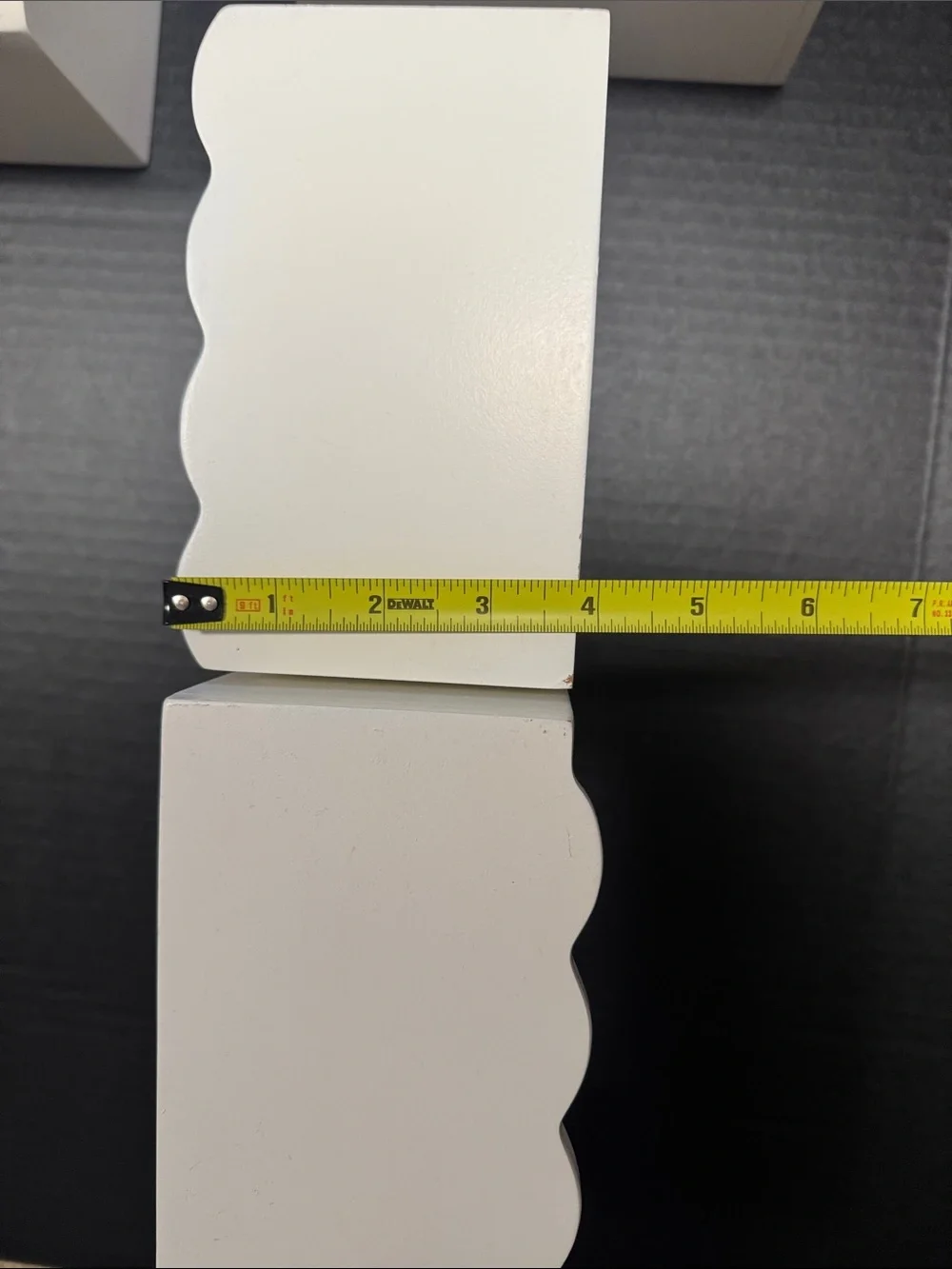 White Decorative Square Wall Shelves - Set of 4